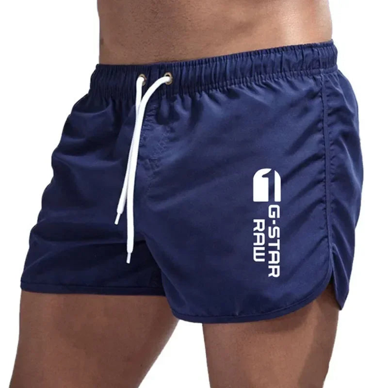 Momount Calções de Banho Homem – Cordão Secagem Rápida Slim Fit Cintura Elástica