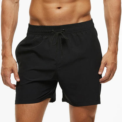 Momount Calções de Banho Homem – Cintura Elástica Forro em Rede Cordão Bolso