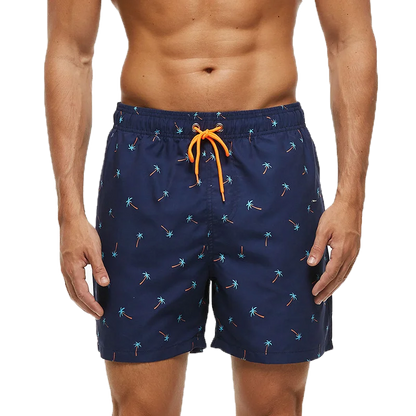 Momount Calções de Banho Homem – Às Riscas Cordão Secagem Rápida Verão Praia