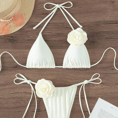 Momount Women Strappy Bikini Set