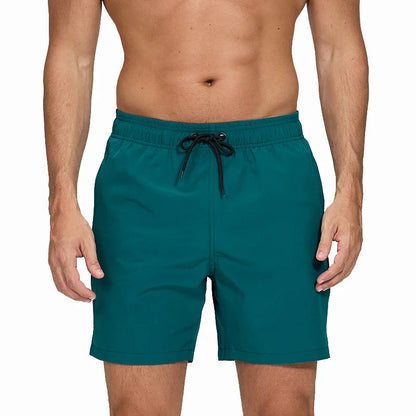 Momount Calções de Banho Homem – Cintura Elástica Forro em Rede Cordão Bolso