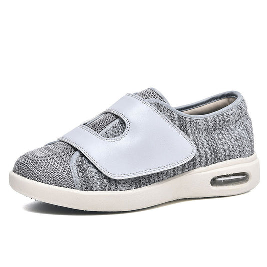 Momount Sapatos Largos para Caminhar – Rede Velcro Almofada de Ar Conforto Ortopédico Diabético
