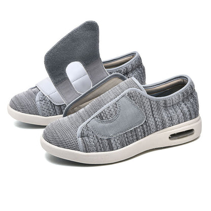 Momount Sapatos Largos para Caminhar – Rede Velcro Almofada de Ar Conforto Ortopédico Diabético