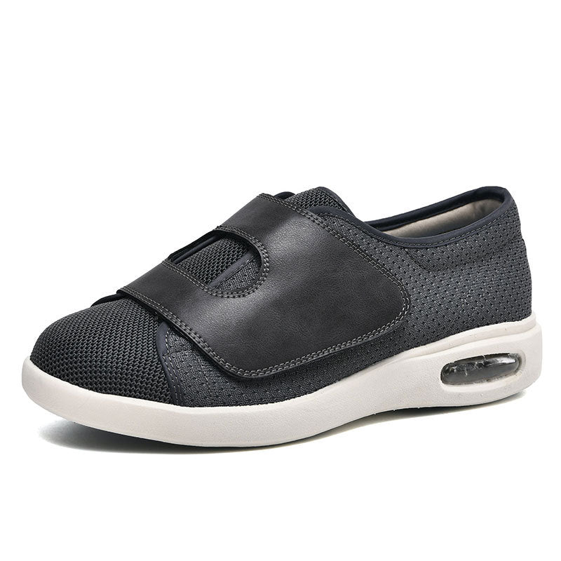 Momount Sapatos Largos para Caminhar – Rede Velcro Almofada de Ar Conforto Ortopédico Diabético