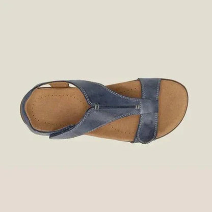 Momount Sandálias Ortopédicas Mulher – Pele com Velcro Apoio do Arco para Caminhar