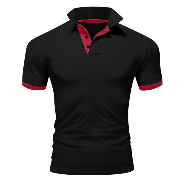 Momount Polo Homem – Gola Mao Detalhe Contrastante Slim Fit