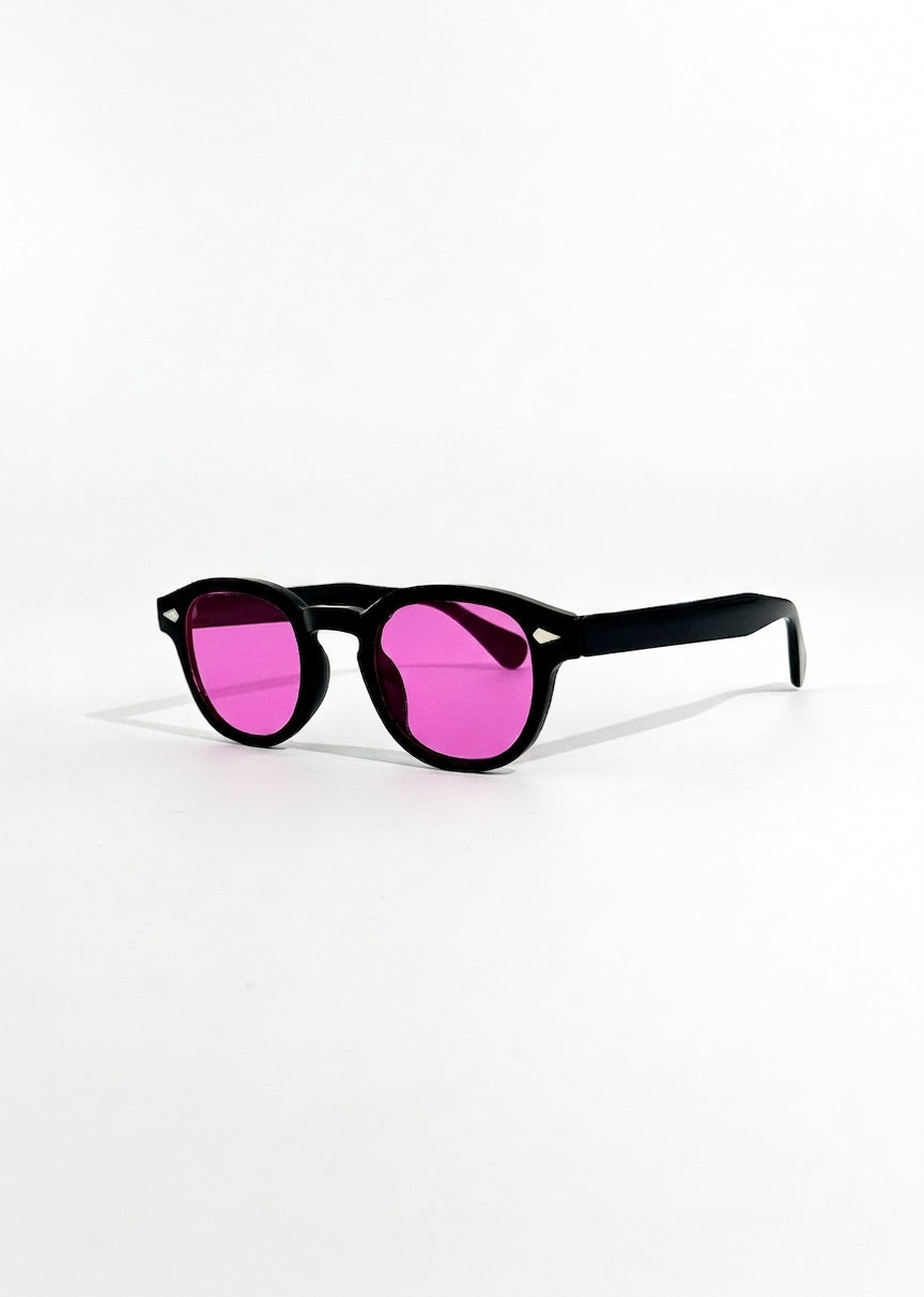 Astoria | Óculos de Sol Vintage Redondos com Lente Rosa