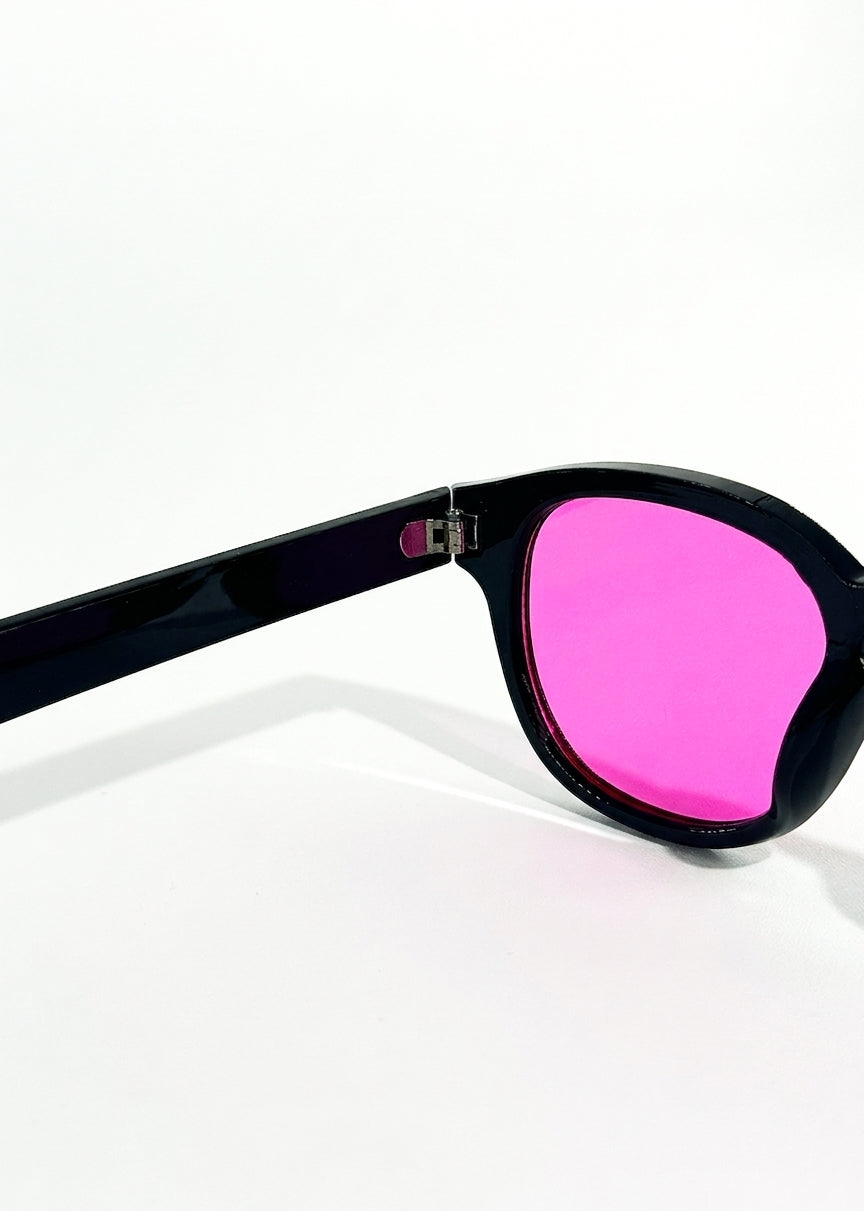Astoria | Óculos de Sol Vintage Redondos com Lente Rosa