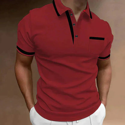 Momount Polo Homem – Detalhe Contrastante Bolso ao Peito Clássico