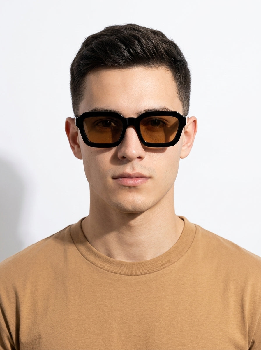 Minerva | Óculos de Sol Vintage Quadrados Oversized Robustos