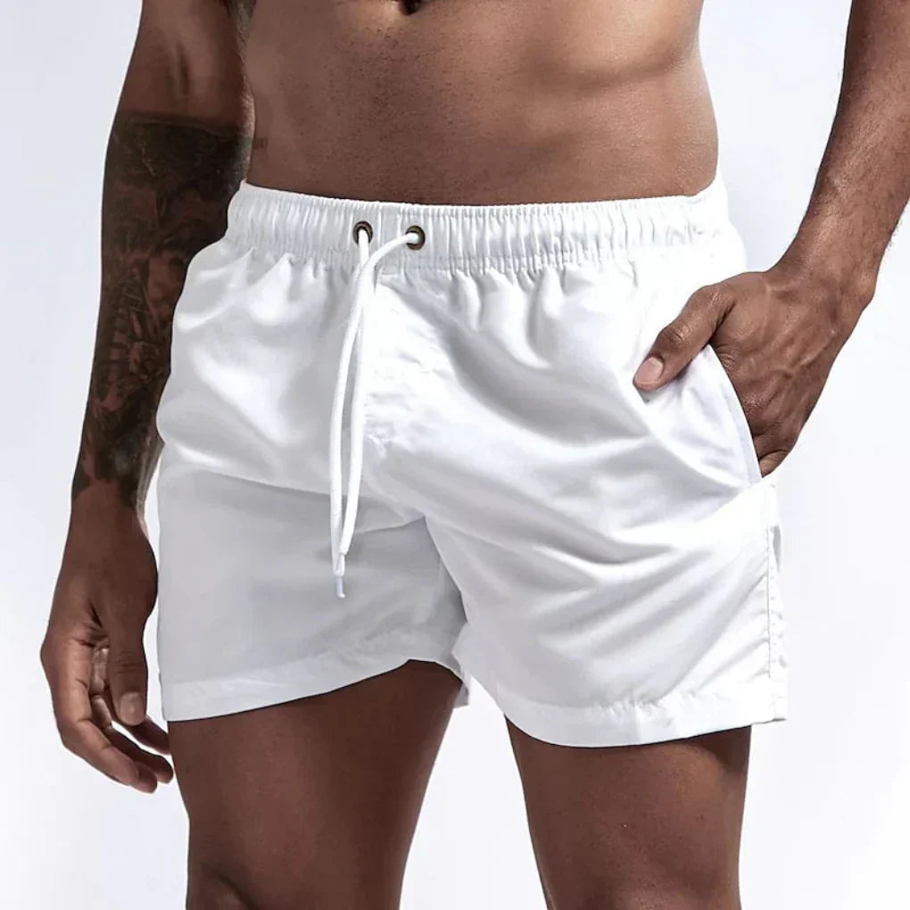 Momount Calções de Banho Homem – Cordão Secagem Rápida Verão Cintura Elástica