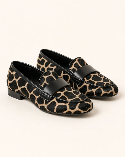Mocassins animal print de senhora com debrum preto — imagem do produto 9