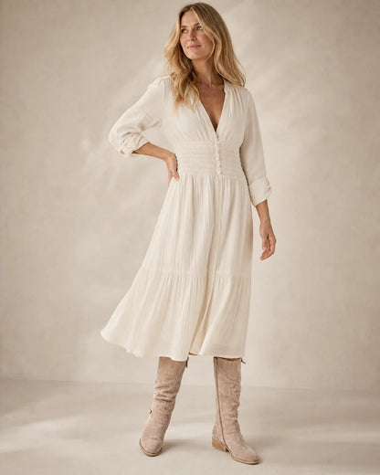 Light Brown slouch knee-high boots, full silhouette
