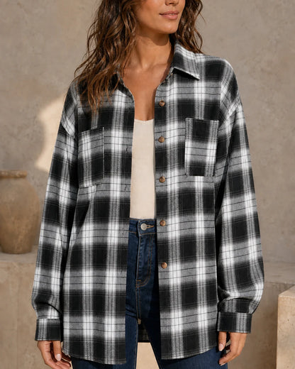 Camisa oversized de mulher aos quadrados — image 13