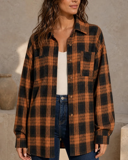 Camisa oversized de mulher aos quadrados — image 3