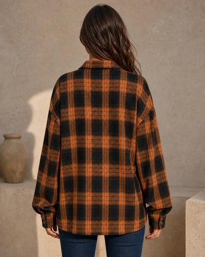 Camisa oversized de mulher aos quadrados — image 4
