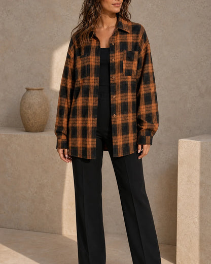 Camisa oversized de mulher aos quadrados — image 7
