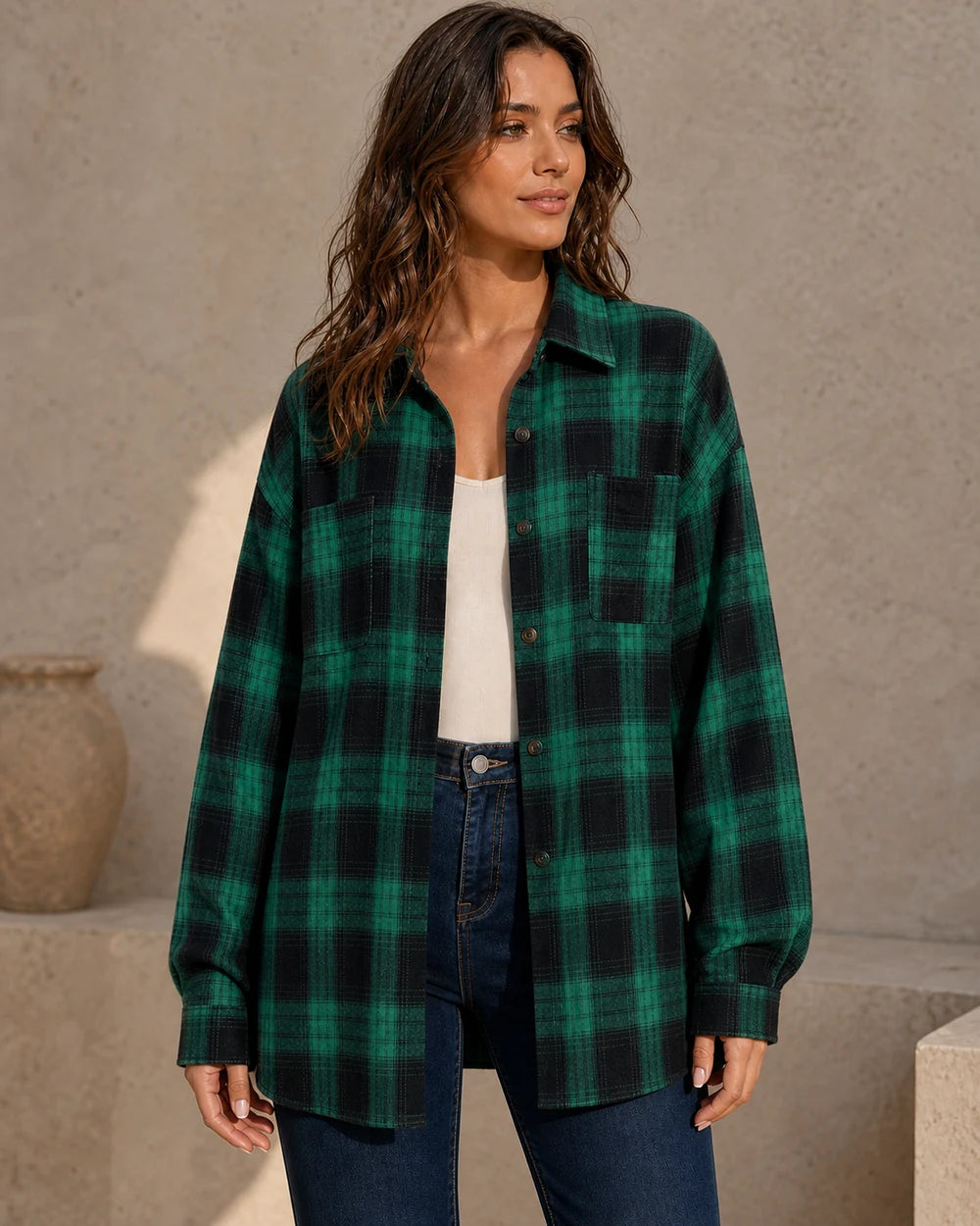 Camisa oversized de mulher aos quadrados — image 10