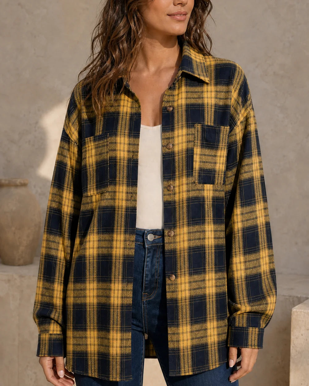Camisa oversized de mulher aos quadrados — image 11