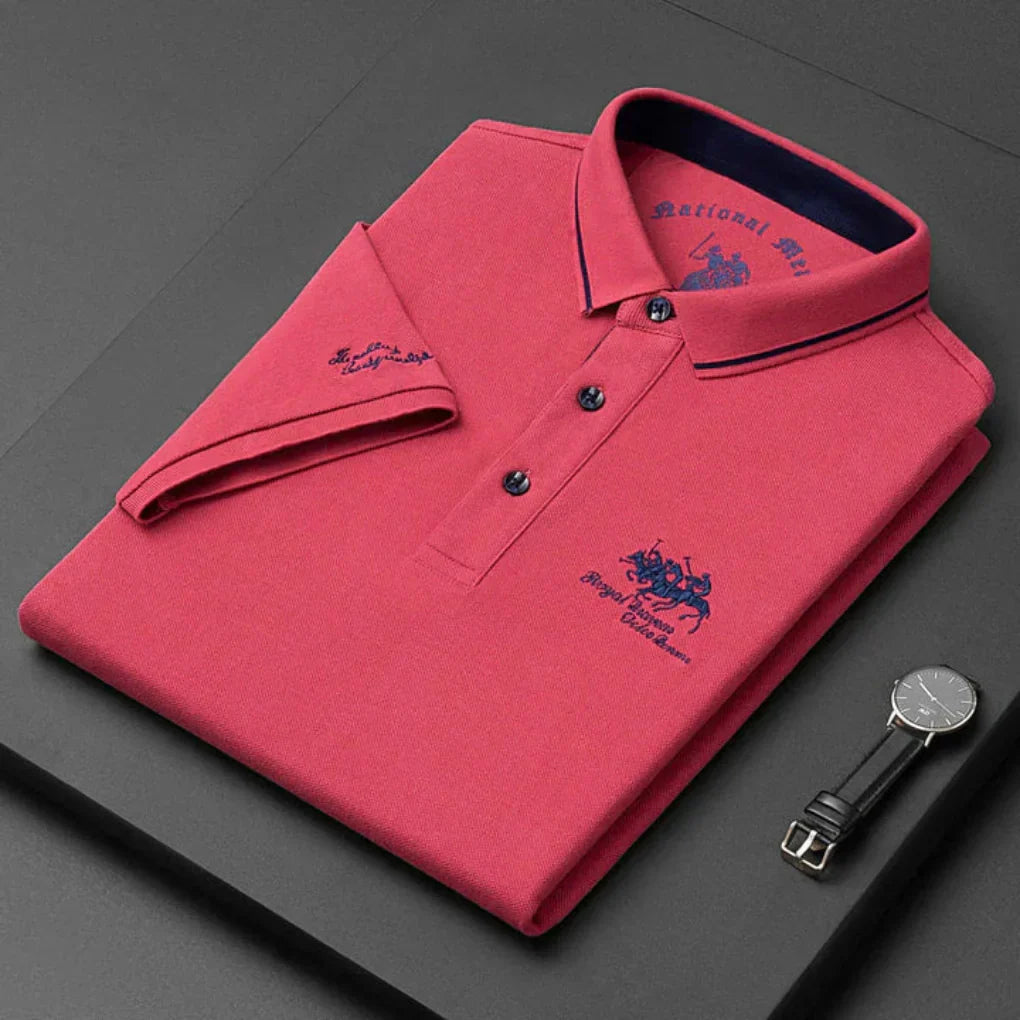 Momount Polo Homem – Logo Bordado Cavalo Premium Manga Curta