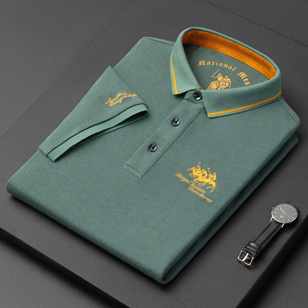 Momount Polo Homem – Logo Bordado Cavalo Premium Manga Curta