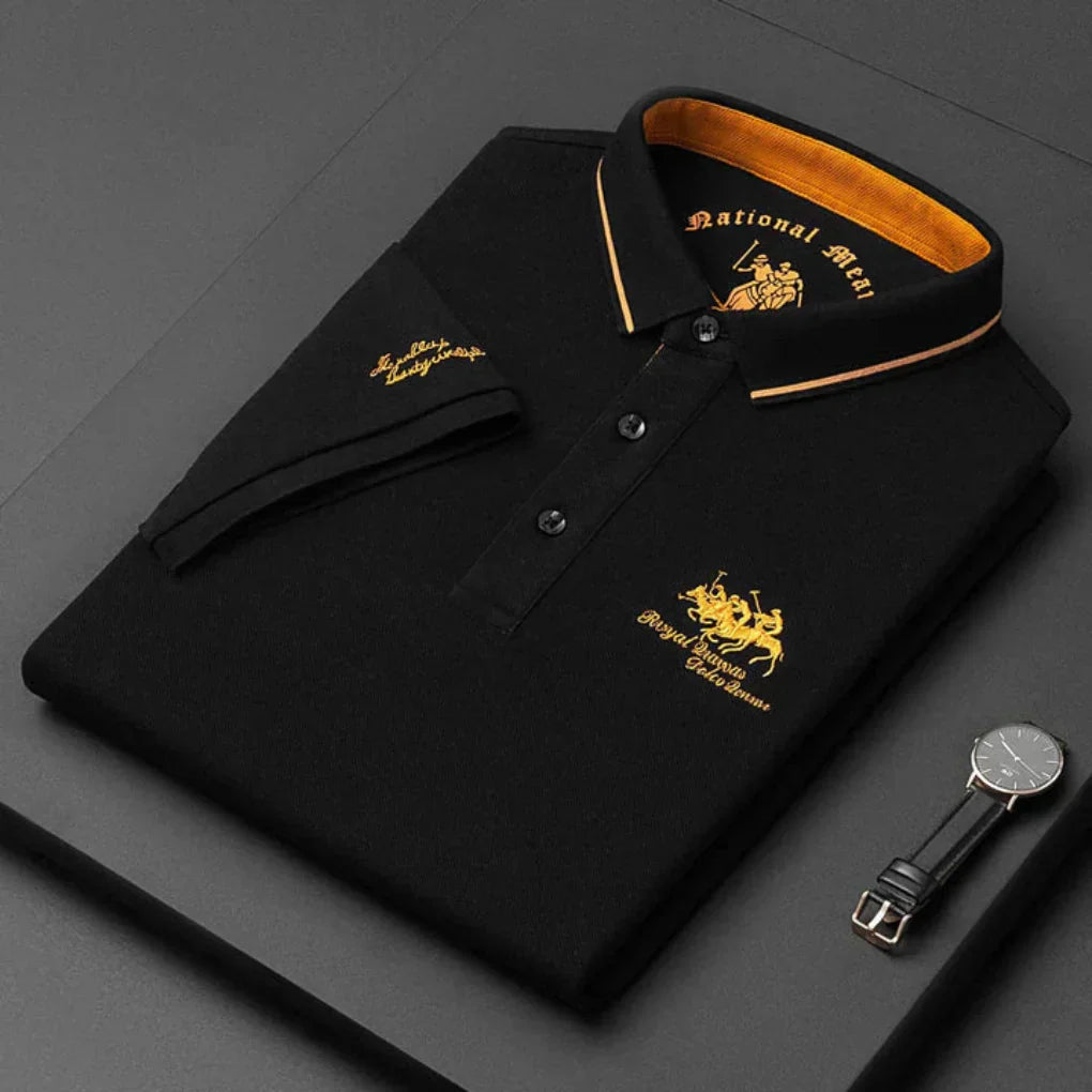 Momount Polo Homem – Logo Bordado Cavalo Premium Manga Curta