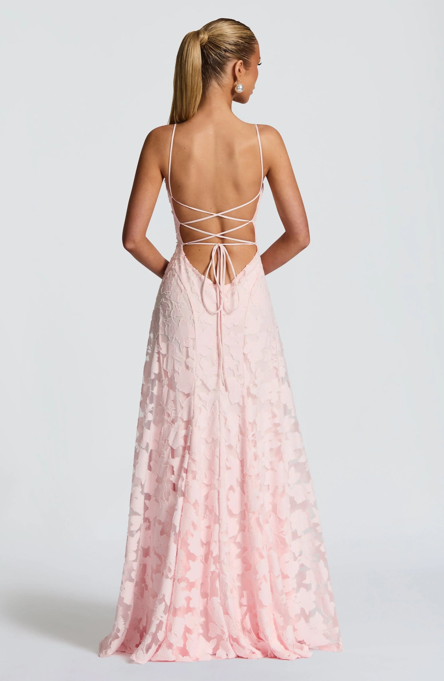 Auriana | Vestido Comprido Romântico Floral Decote Quadrado Alças Finas Verão