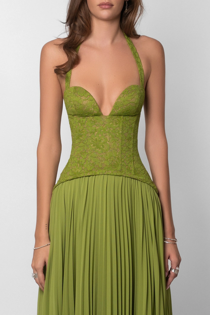 Cosima | Vestido Comprido Elegante em Cetim Um Ombro Capa Sem Mangas Noite