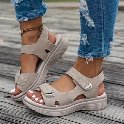 Momount Sandálias Ortopédicas Mulher – Tiras Velcro Apoio do Arco para Caminhar
