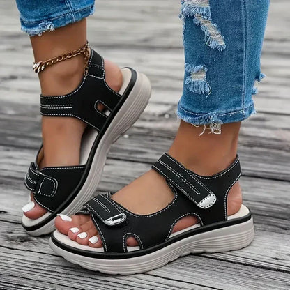 Momount Sandálias Ortopédicas Mulher – Tiras Velcro Apoio do Arco para Caminhar