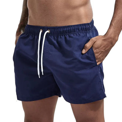 Momount Calções de Banho Homem – Cordão Secagem Rápida Verão Cintura Elástica