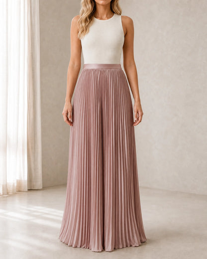 Saia maxi de senhora plissada e fluida — image 2