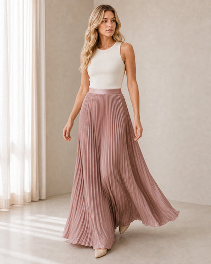 Saia maxi de senhora plissada e fluida — image 6