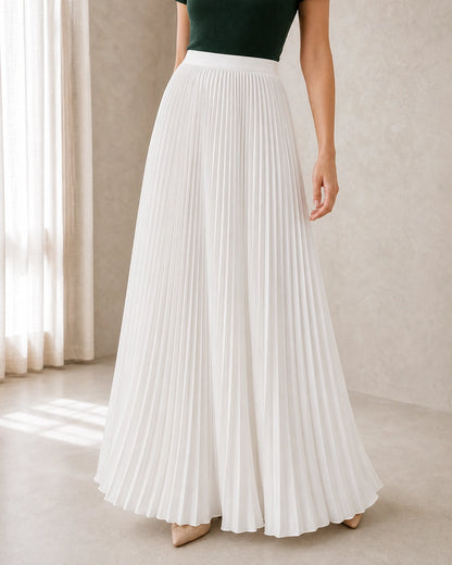 Saia maxi de senhora plissada e fluida — image 10